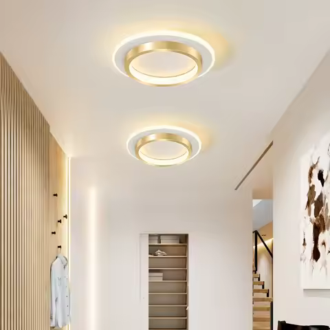 Modern Metal LED Aisle Light Nordic 220V Luxury Creative Ceiling Lamp Corridor Aisle Stair Decor Lig