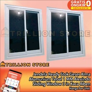 United Aluminum co id - Sliding Window Riben Thickness 1 mm milli Alexindo Black Color Glass meter B