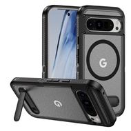 Magnetic & Stand for Google Pixel 9 Pro Case/Pixel 9 Case, Fit for MagSafe, 12FT Mil-Grade Drop Prot