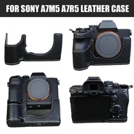 PU Leather Case Camera Case For Sony A7m5 A7r5 Protective Leather Case A7m5 Half Set Base A7r5 Shell
