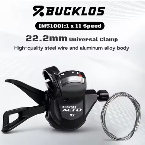 BUCKLOS 1x10s Trigger Shifter 11 Speed Right Shifter Lever Anti-slip Precise Smooth Shifting MTB Mou
