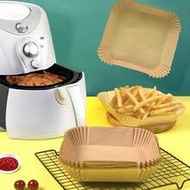 50/100pcs Premium Air Fryer Parchment Paper - Thick Non-Stick, Suitable For 2-8 Qt Air Fryers - Esse