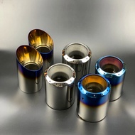 2xNEW STAINLESS STEEL EXHAUST TAIL REAR MUFFLER TIP PIPE COVER For Mazda 3 Axela Mazda 6 Atenza CX-5