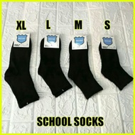 (3pasang) stocking hitam sekolah kain cotton