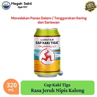 Larutan Cap Kaki Tiga Rasa Jeruk Nipis Kaleng 320 mL | Pereda Panas Dalam