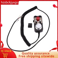 【hzsbckjyxgs】Universal Cnc 4  Mpg Pendant Hand Wheel 100 Pulse 5V & Emergency Stop Cnc Router Handwh