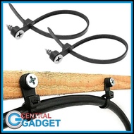 CG Cable Ties Zip Screw Hole Cable Reusable 4x150mm 100 PCS Z150