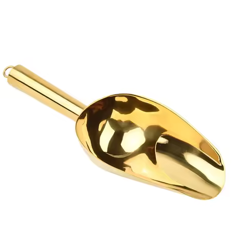 1x Shovel Candy Ice Cube Flour Colorful Spoon Stainless Steel Scoops Bonbons Beans Buffet Tool Food 
