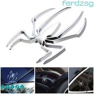 JENNIFERDZSG 3D Car Sticker 3D Spider Shape 1pc Emblem Chrome Car Metal Sticker Motorcycles Decorati