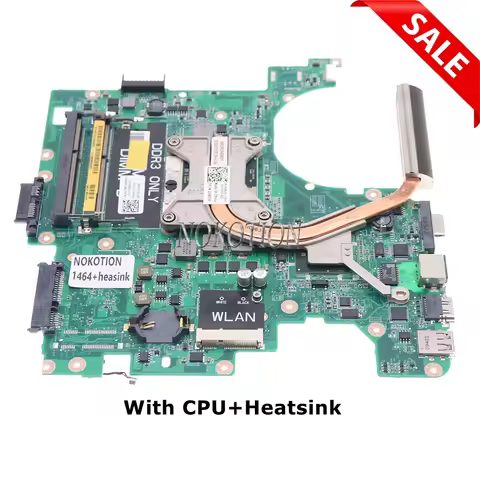 CN-00K98K 00K98K DAUM3BMB6E0 For Dell Inspiron 1464 14 inch Laptop Motherboard With CPU+Heatsink