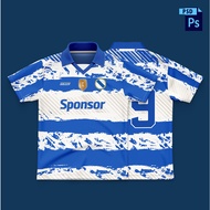 Jersey Retro Collar Mockup 3D | Mockup Tshirt 3D | Mockup Polo Flat