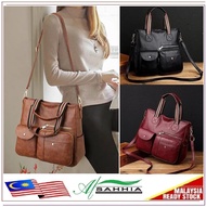 3G3 Al Sahhia Beg Tangan Wanita Bahu Jinjing Silang ( Stripe Top Handle Women Travel Crossbody Sling