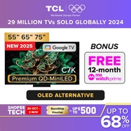 NEW | TCL TV C7K Premium QD-MiniLED TV | 55  65  75 85 inch | 144Hz VRR | Dolby Atmos/Vision | HDR 1