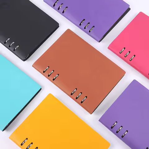 Creative Stationery A5 Notebook Soft Leather Customization Removable Binder Office Supplies Diary Ko