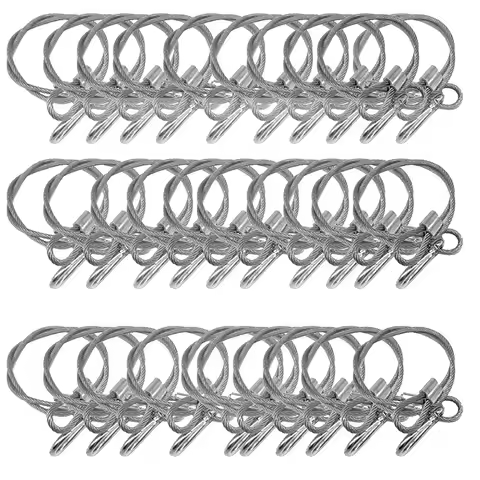 30pcs/lot 4mm stage light safety cable safety rope loading weight 40kg for beam moving head light 80