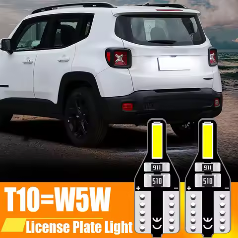 1Pack LED License Plate Light W5W T10 Lamp Canbus For Jeep Grand Cherokee Commander Renegade Patriot