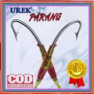 2 pcs Set Pancing Belut P4rang Siap Pakai bahan kail baja putih tali senar niylon damyl 2 lapis 150 