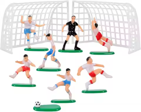 9pcs Soccer Toppers for Cake and Cupcakes
