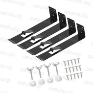 Nevʚ ɞ Yard Placement Mount Support Set for Bird Figure Use 4 Metal Wall Supports with Screws and Me