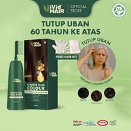 ViVid HAIR Halal Hair Colour Ginger Dye 400ml Telus Air Tutup Uban Tanpa Bleach Perwarna Rambut Mesr
