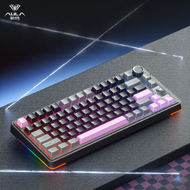 AULA | คีย์บอร์ดกลไกสำหรับเล่นเกมไร้สาย 3 โหมด แบบ F75 ปรับแต่งได้