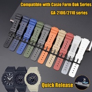 Strap for Casio G-SHOCK GA-2100 2110 DW-5600 GW-6900 Quick Release Rubber Watchband Men TPU Stainles