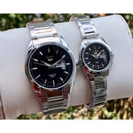 JAM TANGAN NEW STYLISH SEIKO 5 WATERPROOF STYLISH NEW WATCH COUPLE SET SEIKO5