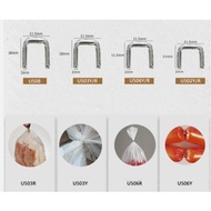 2 boxes 503Y/506Y/508/502R/502Y/503R/506R Clips staples for Manual U-shape Clipper