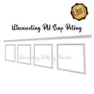 Set DIY Half Wainscoting 3 kaki / PU Keras Bukan Foam / Siap Potong /  Wainscoating Korea / Deko Dinding DIY Deko