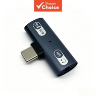 2-in-1 USB-C to 3.5mm Audio & 60W Fast Charging Splitter Adapter