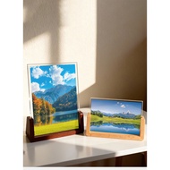 Solid wood base picture frame, desktop vertical picture frame, atmospheric solid wood picture frame