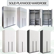Solid Plywood Wardrobe With Top 2 doors Swing Door Wardrobe 3 Doors Solid Plywood