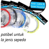 Complete Shifter Cable set Front and Rear Bicycle Brake/ Cable housing - Shifter Cable, Black