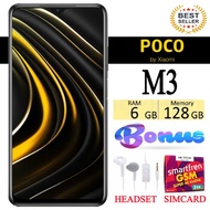SALE!!! HP XIAOMI POCO M3 RAM 6/128 GB FULLSET Bergaransi - FREE SIMCARD