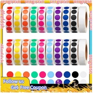 【D&F】20000 Pieces 1/2 Inch Round Color Coded Dot Labels Roll Sticker for Inventory Organizing File S