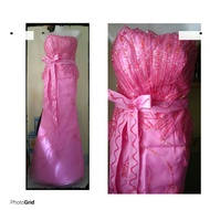 BN Beautiful Sweet Elegant Beaded Slim Look Bridal Evening Gown/ROM gown