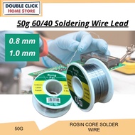 50G 0.8mm 1.0mm 60/40 Rosin Core Solder Wire Soldering Lead Soldering Wire for Soldering Low Melting