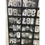 (Wholesales)🚀🚀🛸 1pc (A-Y 0-9 Flat JPJ Number Plate Kereta/Standard Size JPJ Approve/Car Plate Number