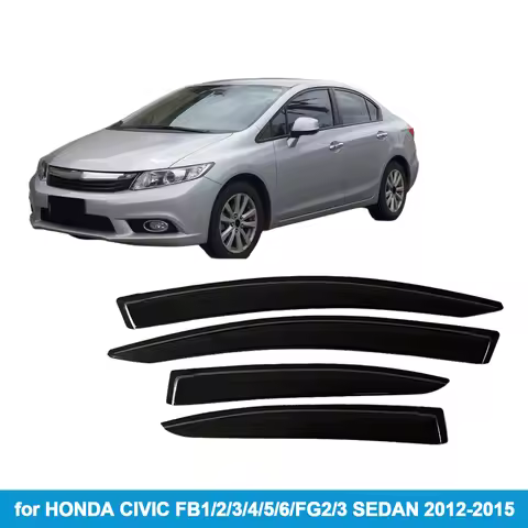Window Visor for HONDA CIVIC SEDAN FB1/2/3/4/5/6/FG2/3 2012-2015 Rain Guard Side Vent Deflector Weat
