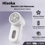 Hisoka Electric Lint Remover Fabric Shaver 6-Blade Fuzz Pill Remover for Clothes Sweater Shaver Rech