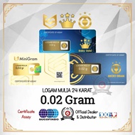 EMAS MINI 0.02 GRAM LOGAM MULIA 24 KARAT GIFT SOUVENIR PERNIKAHAN