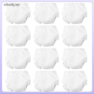 20 Pcs Baby Dolls for Girls Undergarments Clothes Underwear 7.00X7.00X0.10CM White