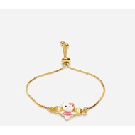 KT8RXJ . XUPING CHILDREN'S FLEXIBLE GOLD PLATED DRAWBAND BRACELET