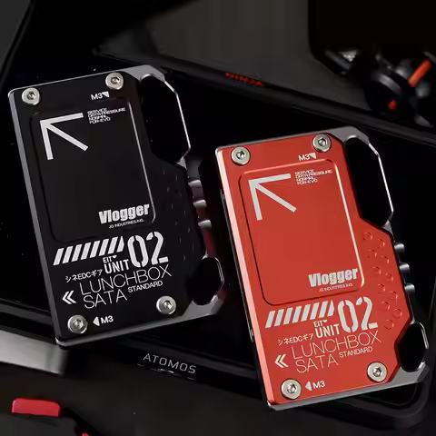 Aluminum Alloy Heat Dissipation Hard Disk Enclosure Box 2.0 mSATS to SATA for Atomos Ninja V Monitor