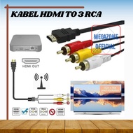 HDMI TO RCA Cable/AV 1.5M Gold Plated 3 RCA Net HDMI Cable