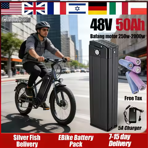 batterie vélo électrique SilverFish 36v48v52v60v72v 60 20ah 24 30 45ah 50ah 2000w battery for HITWAY