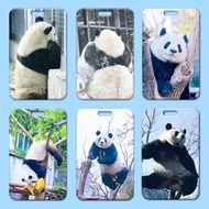 Panda Huahua MengLan Lovely ID Card Cover Girls Kids Students Campus Meal Card Bus Card Mrt Work Card Children's Card Holder