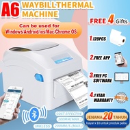A6 Thermal Printer Bluetooth Waybill Barcode Shipping Label Consignment Note Bluetooth Printer AWB Air Waybill Sticker