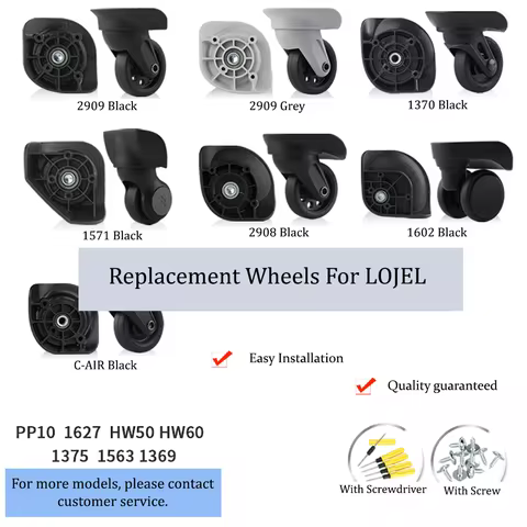 Suitable For Lojel Suitcase Wheel 2909 Trolley Case Roller 1571 Pulley 1602 Password Box Wheel 1370 