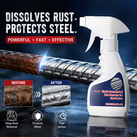 Rust Remover Spray For Stainless Steel Remover Dissolver Fast Rust Removal Powerful Metal Rust Remov
